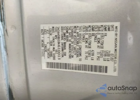 2008 Nissan Armada Se z USA, uszkodzony, nr VIN 5N1BA08D18N610013